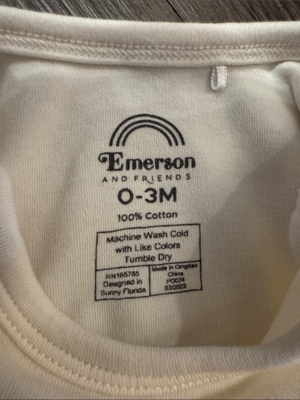 Emerson and Friends Baby Bodysuit w "MILK DRUNK" Print. 0-3 months. Like New!🌈 - Picture 2 of 5